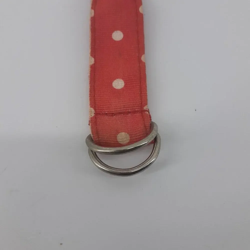 Swap Women Ribbon Wristwatch Red White Polka dot Rhinestone
